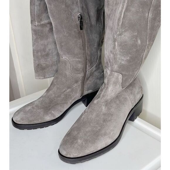 Vince Camuto Jorshie Over The Knee Suede Boot Gray Size 7.5 New - Picture 3 of 9